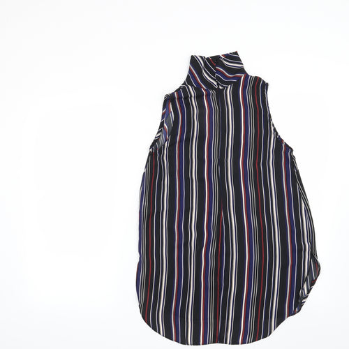 Atmosphere Womens Black Striped  Basic Blouse Size 8