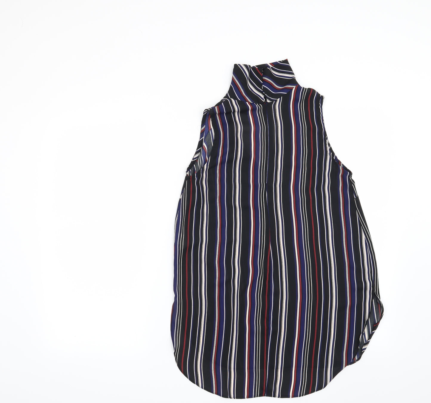 Atmosphere Womens Black Striped  Basic Blouse Size 8