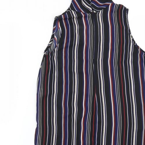 Atmosphere Womens Black Striped  Basic Blouse Size 8