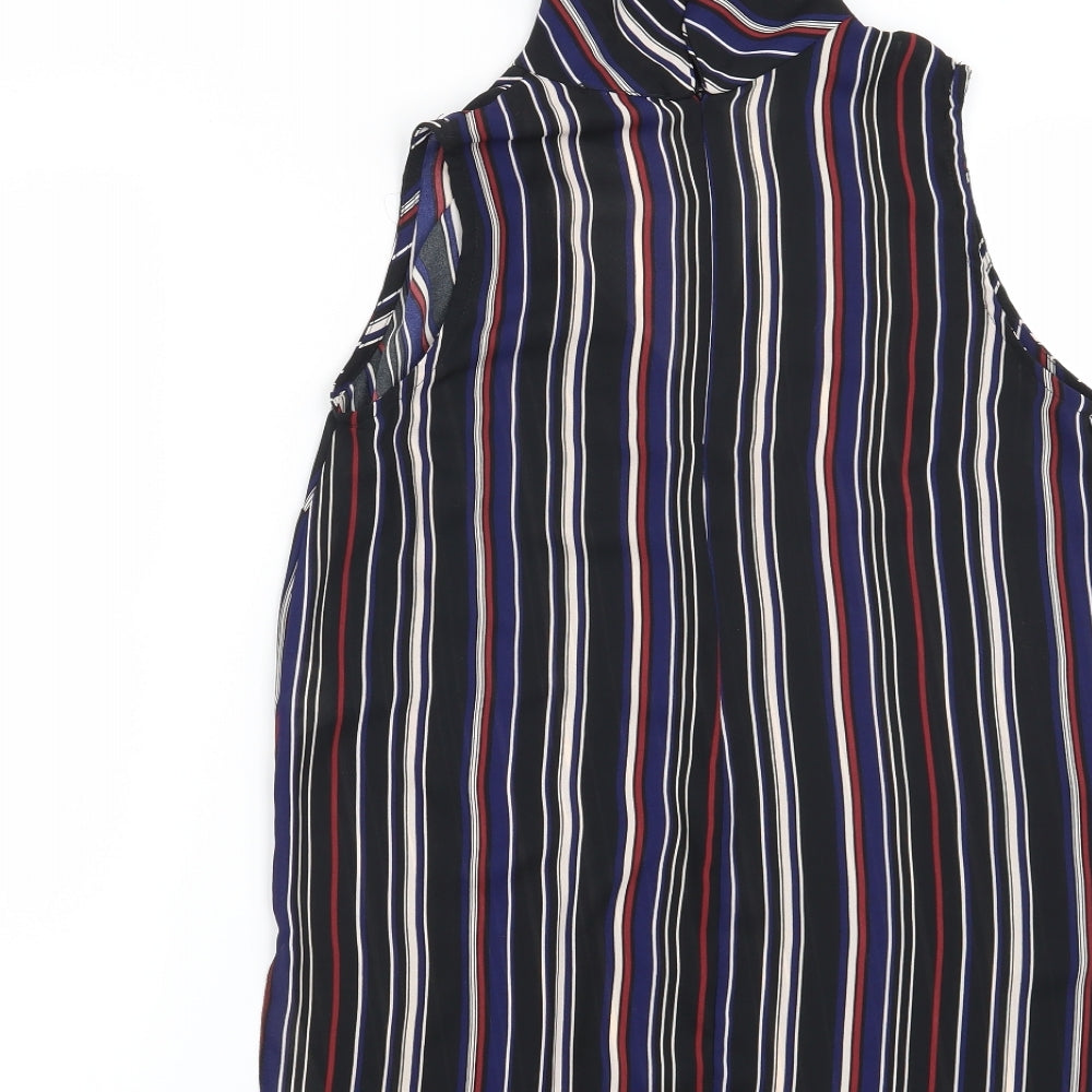 Atmosphere Womens Black Striped  Basic Blouse Size 8