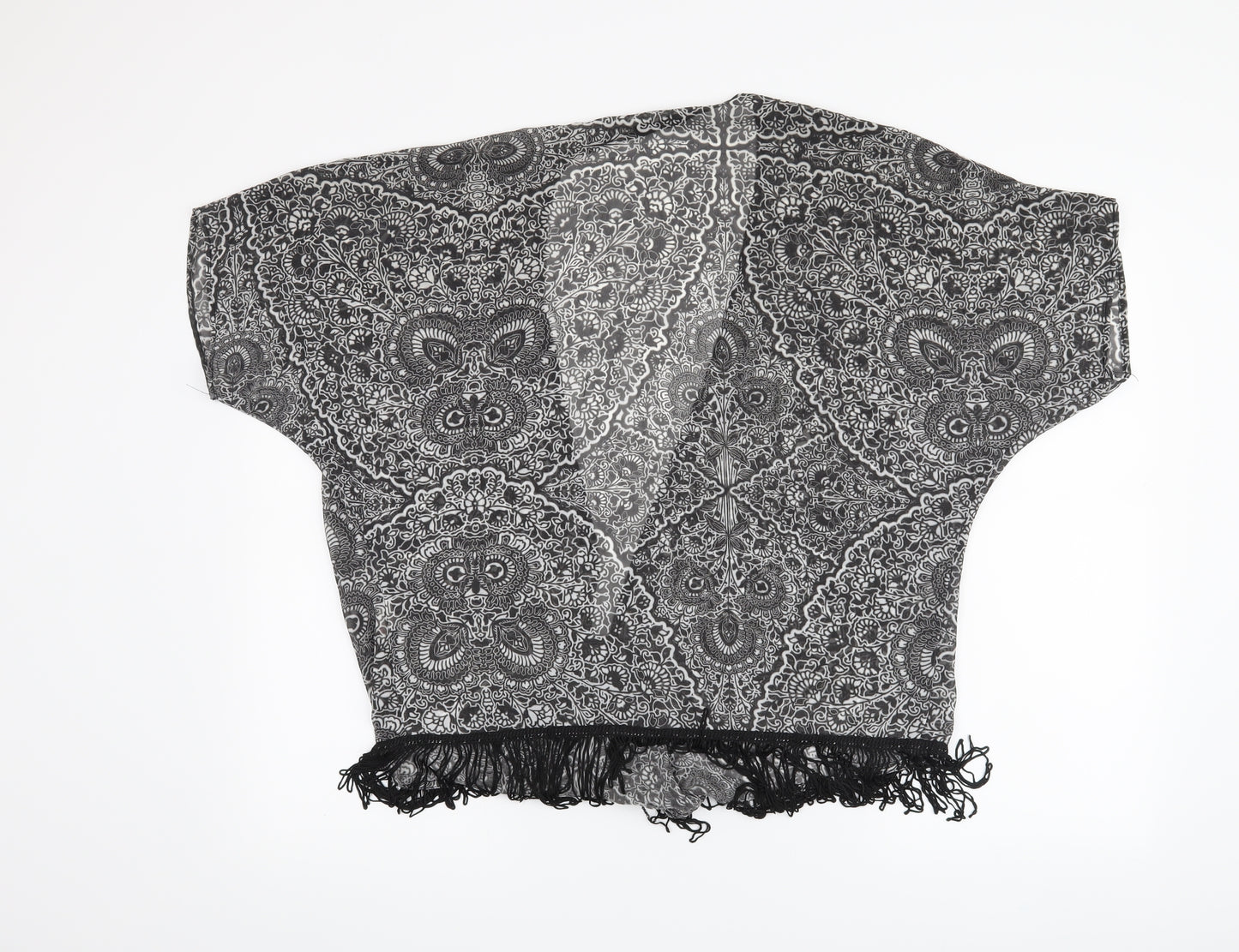 Atmosphere Womens Black Floral  Cardigan Jumper Size S