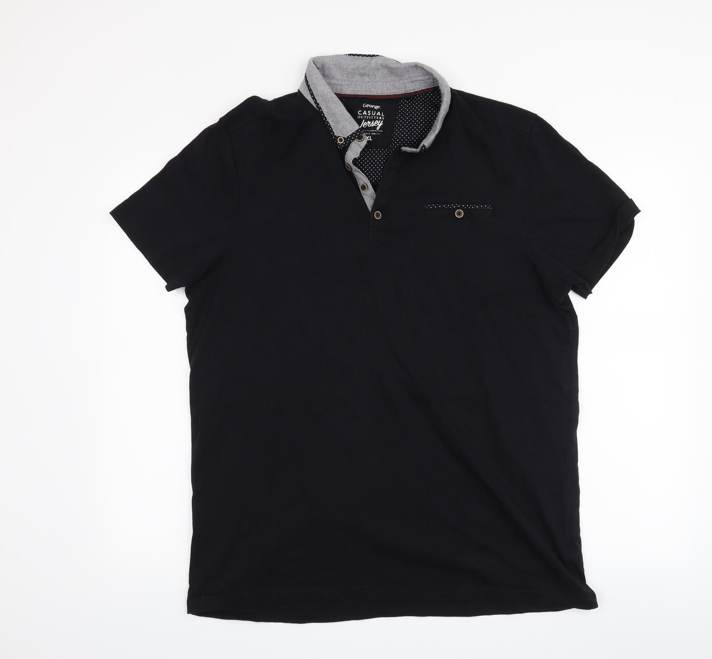 George Mens Black    T-Shirt Size XL