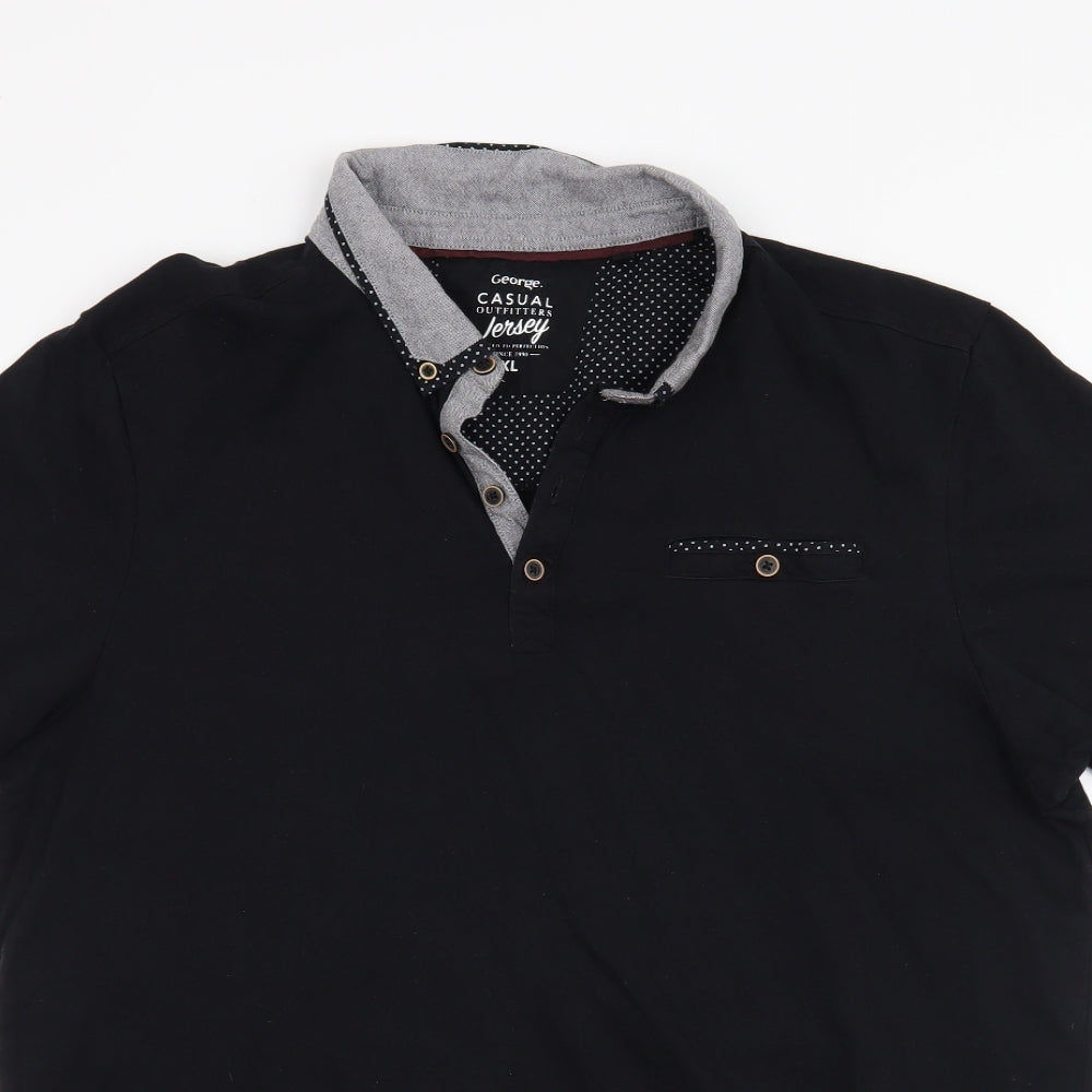 George Mens Black    T-Shirt Size XL