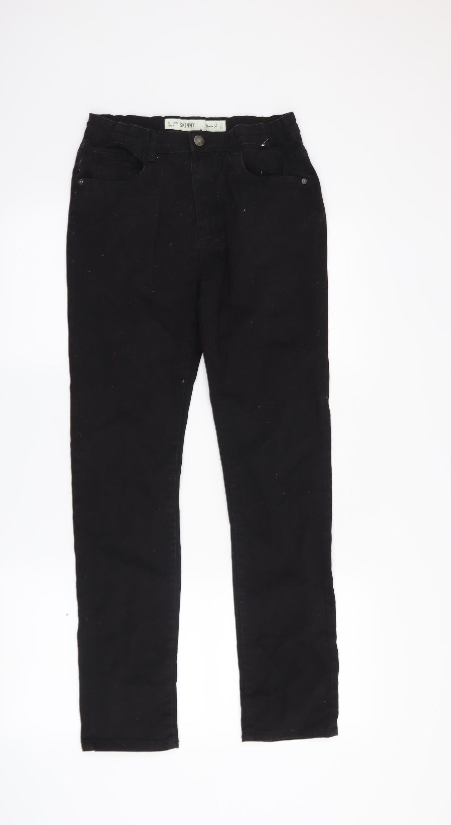 Denim & Co. Boys Black   Skinny Jeans Size 13-14 Years