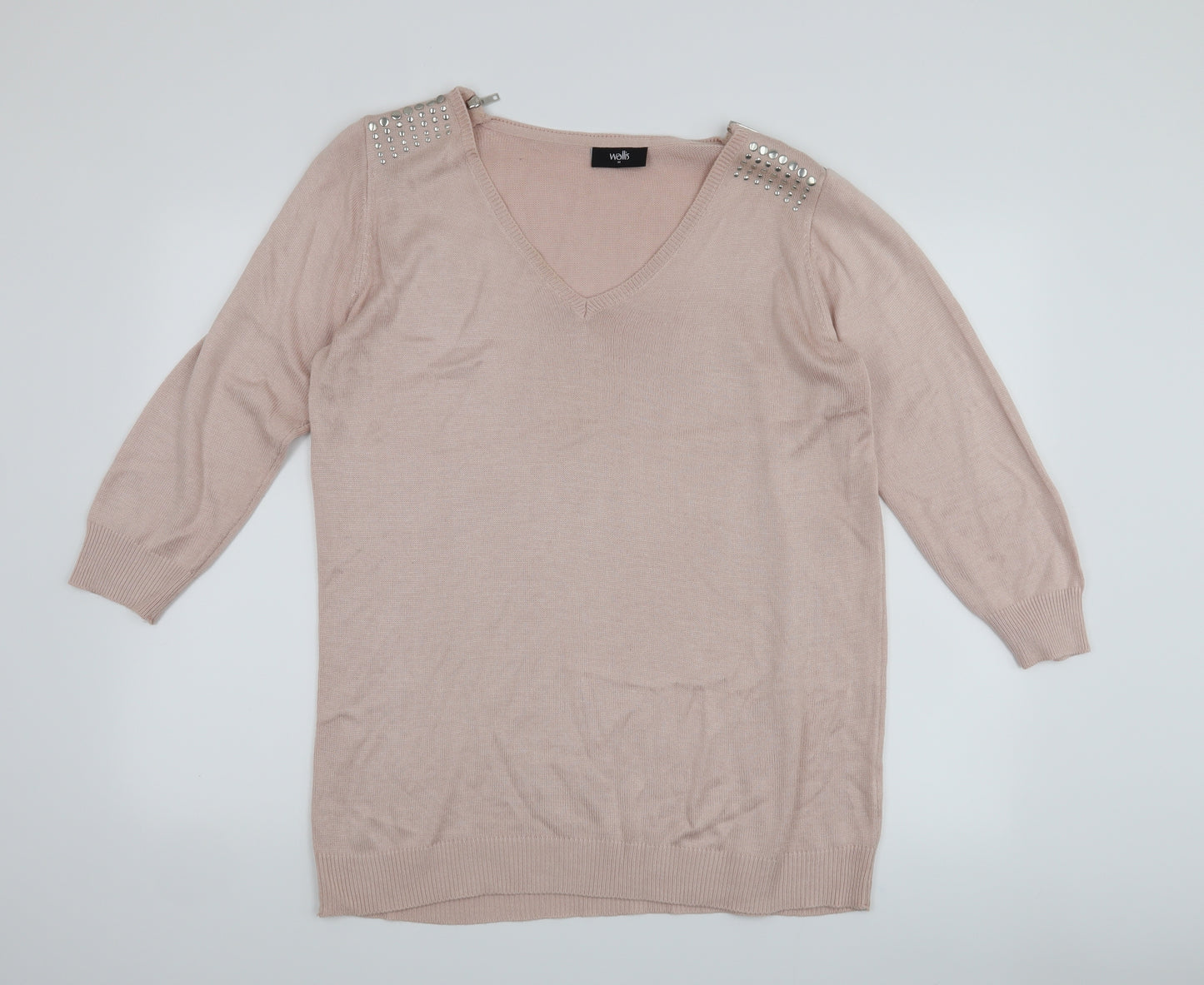 Wallis Womens Pink   Pullover Jumper Size M