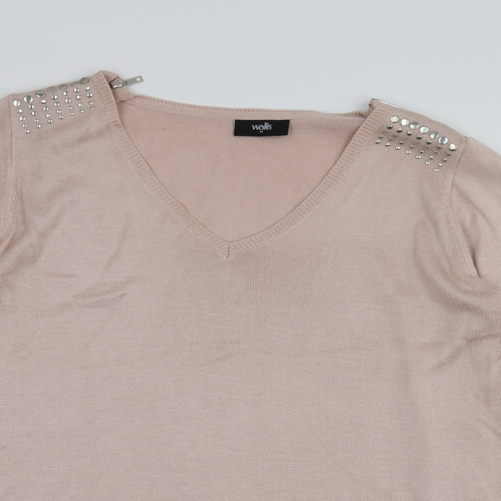 Wallis Womens Pink   Pullover Jumper Size M