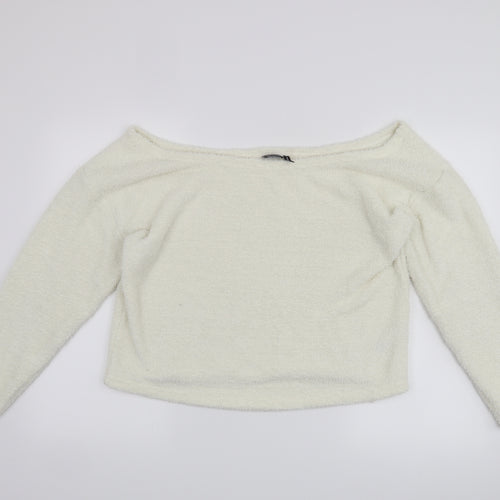 Oasis Womens White   Pullover Jumper Size 14