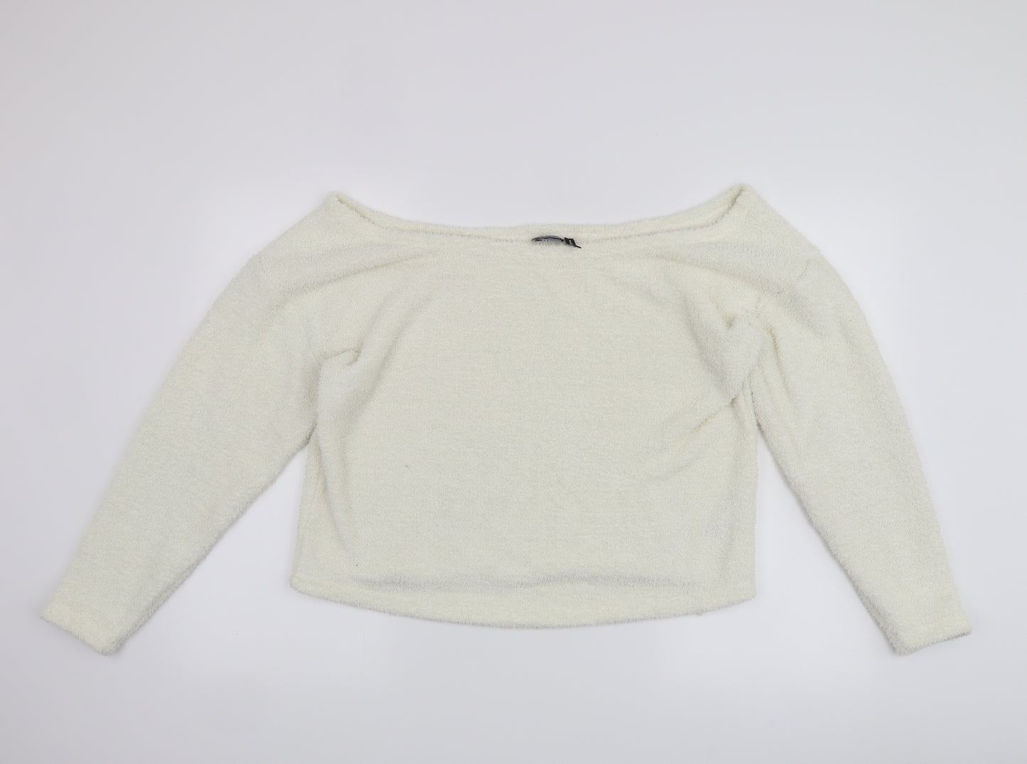 Oasis Womens White   Pullover Jumper Size 14