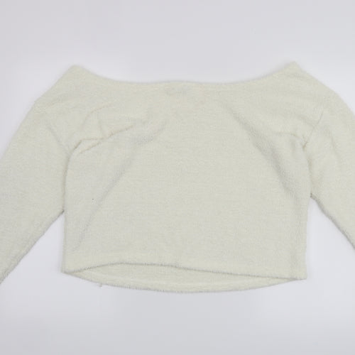 Oasis Womens White   Pullover Jumper Size 14