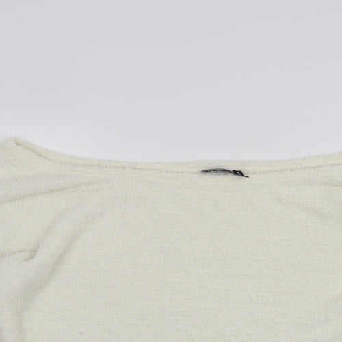 Oasis Womens White   Pullover Jumper Size 14