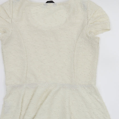 Dorothy Perkins Womens White   Basic Blouse Size 14