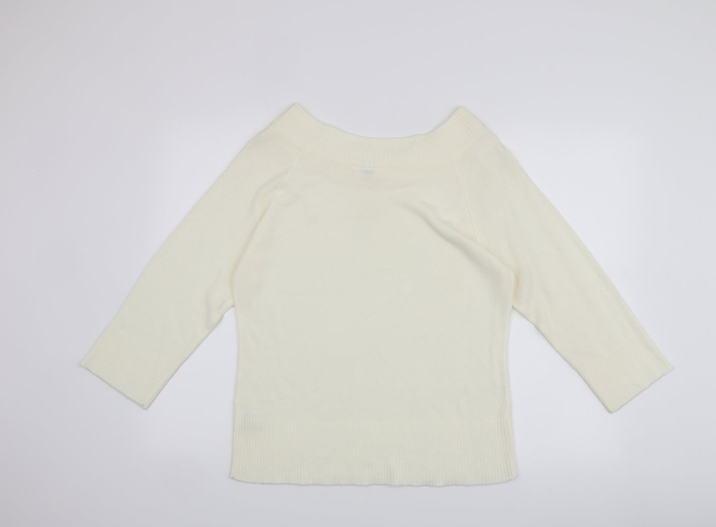 EDITIONS Womens White   Pullover Jumper Size 18