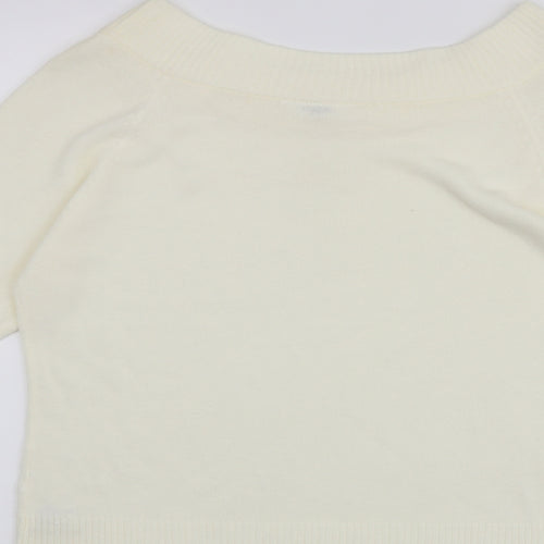 EDITIONS Womens White   Pullover Jumper Size 18