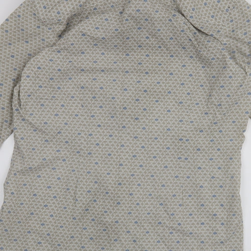 NEXT Mens Beige    Button-Up Size 14.5