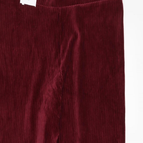Nutmeg Womens Purple   Cropped Leggings Size 18 L26 in