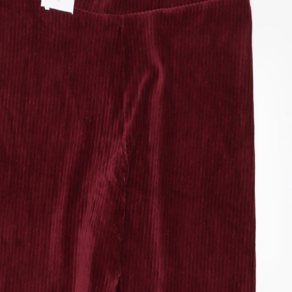 Nutmeg Womens Purple   Cropped Leggings Size 18 L26 in