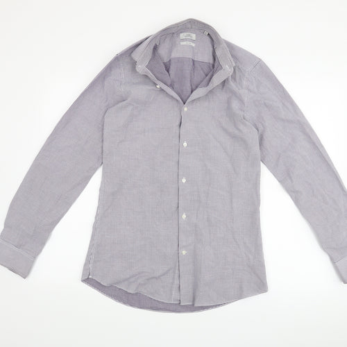 NEXT Mens Purple    Button-Up Size 15