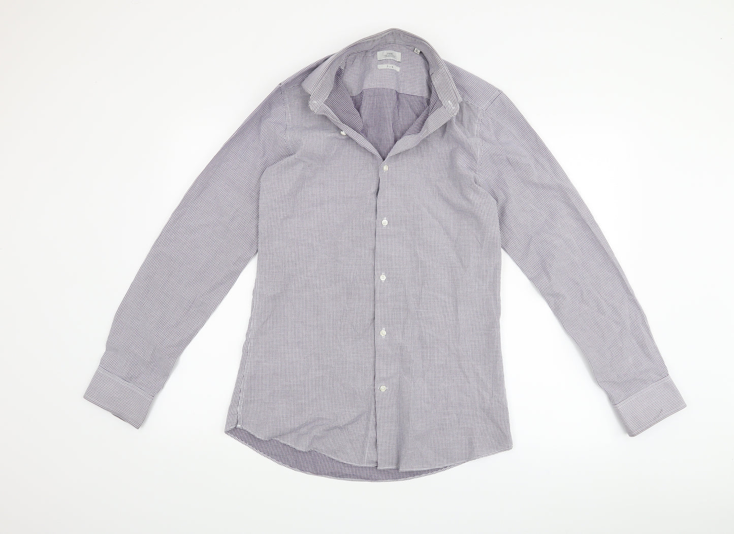 NEXT Mens Purple    Button-Up Size 15