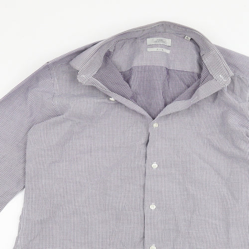 NEXT Mens Purple    Button-Up Size 15