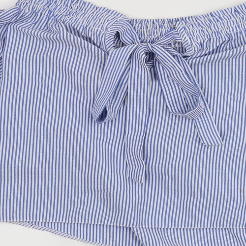 Atmosphere Womens Blue Striped  Basic Blouse Size 6