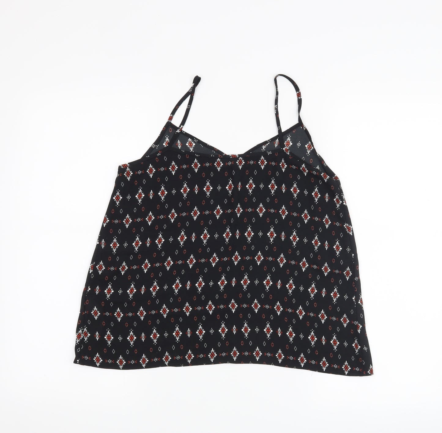 New Look Womens Black   Basic Tank Size 8