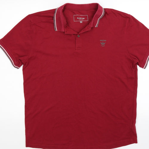 Firetrap Mens Red    Polo Size XL