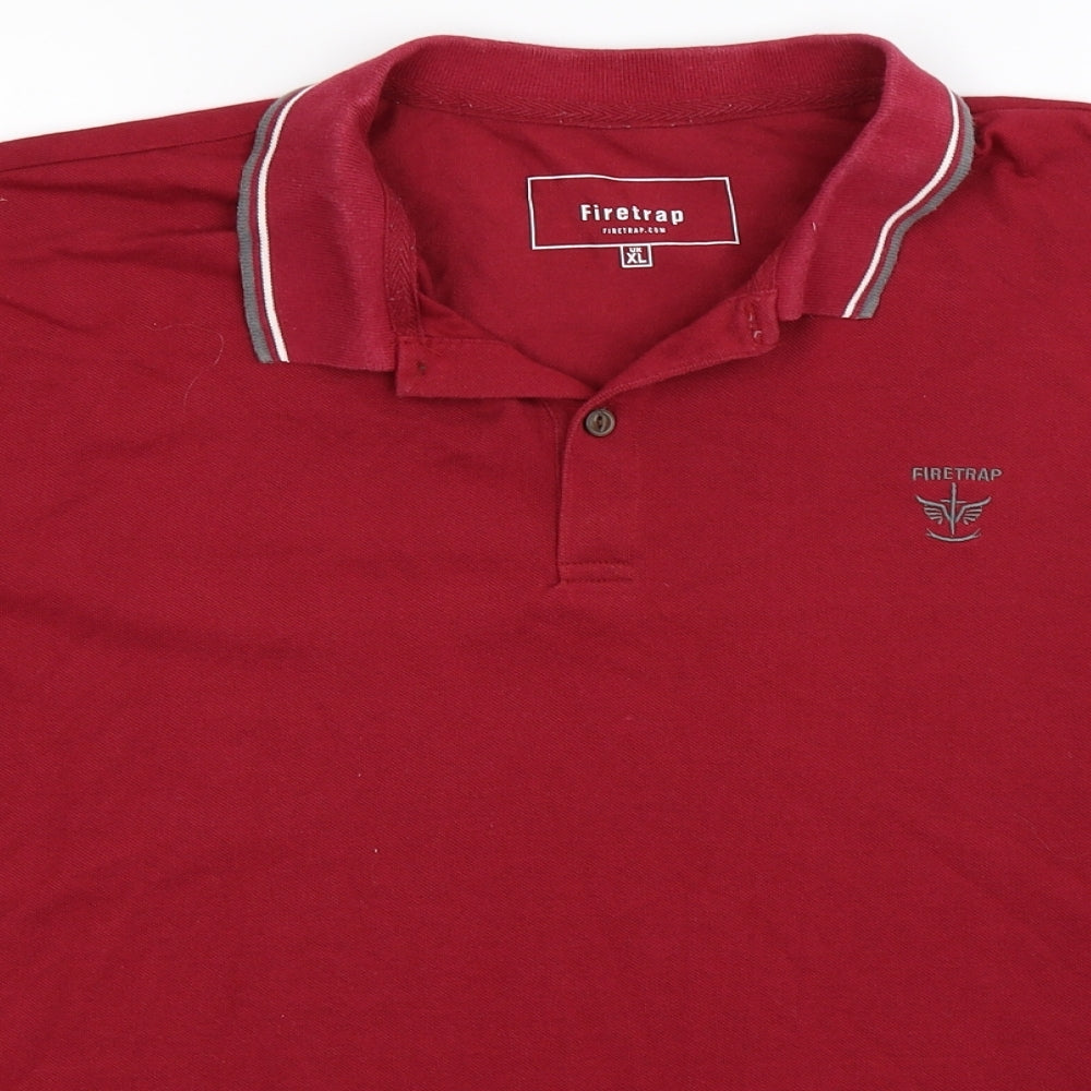 Firetrap Mens Red    Polo Size XL