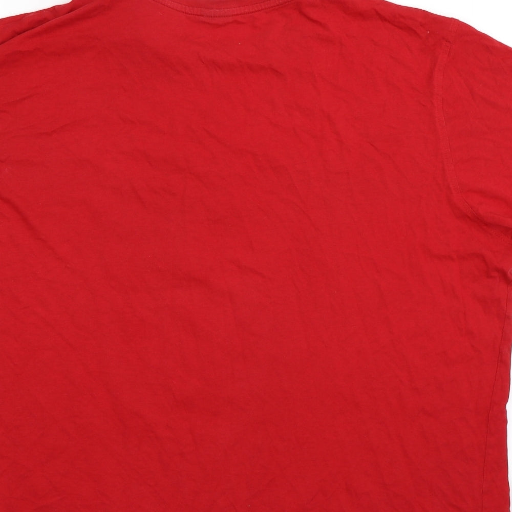 George Mens Red  Jersey  T-Shirt Size XL  - marvel comics