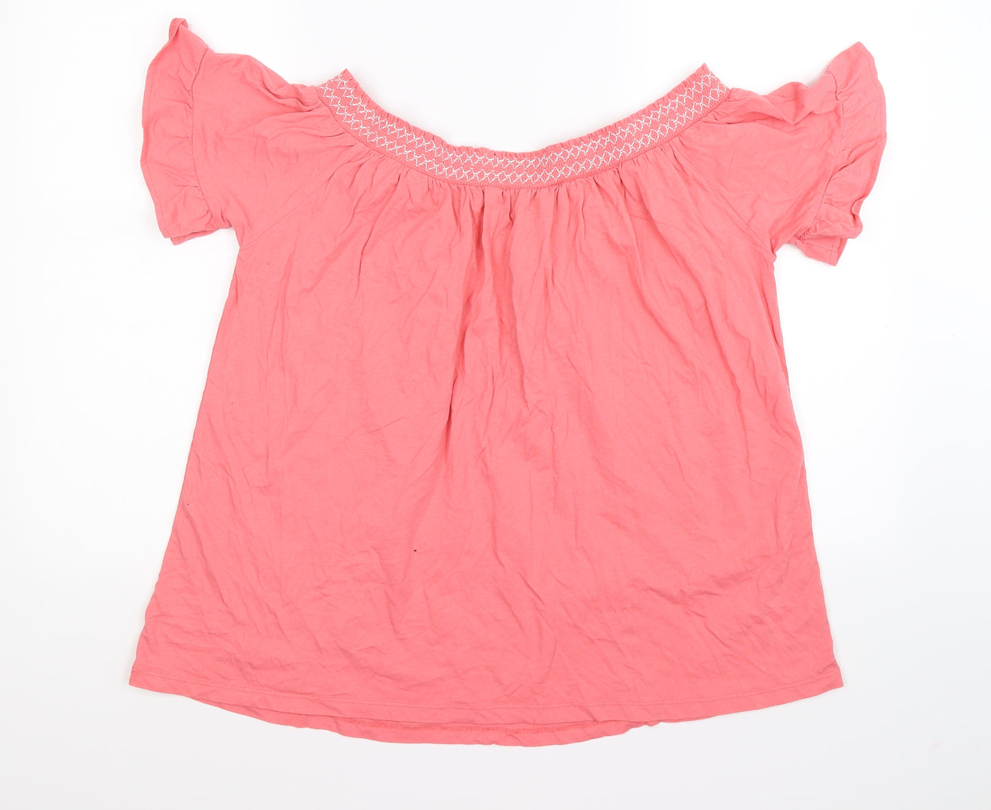 George Womens Pink Floral  Tunic T-Shirt Size 16