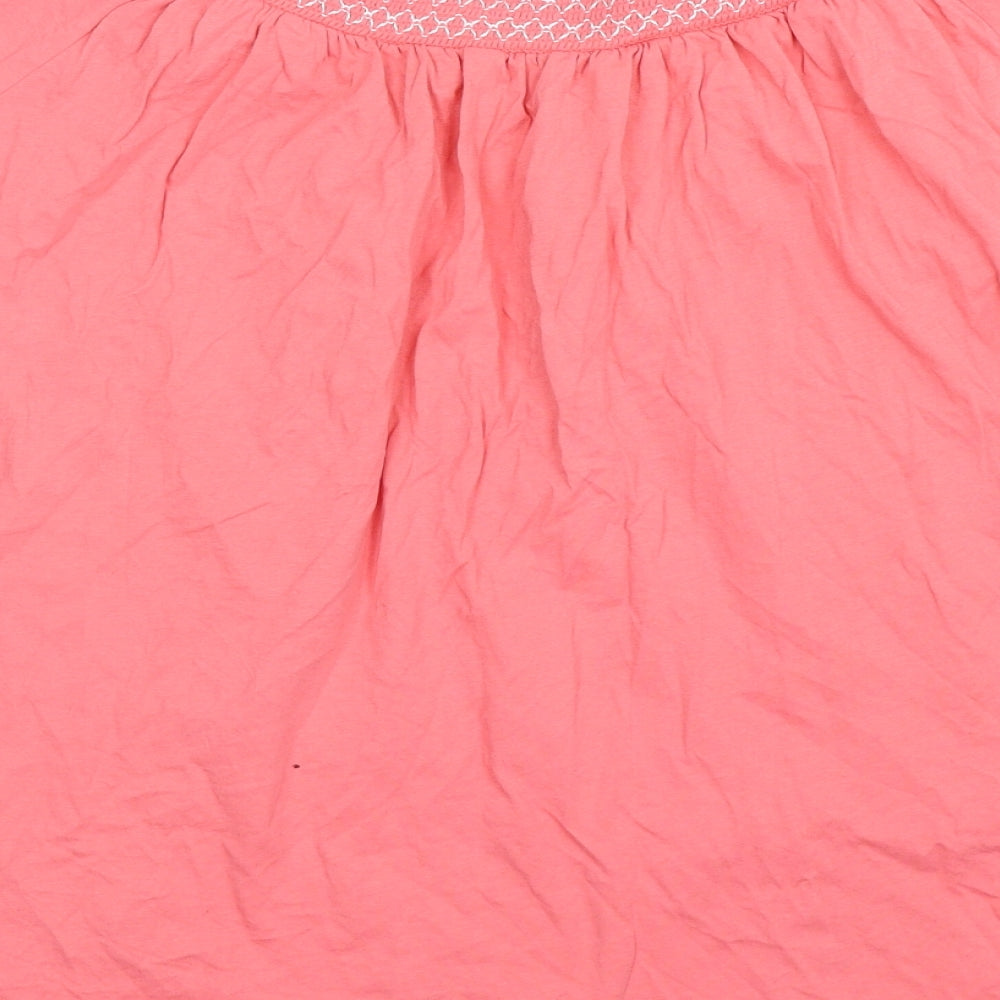 George Womens Pink Floral  Tunic T-Shirt Size 16