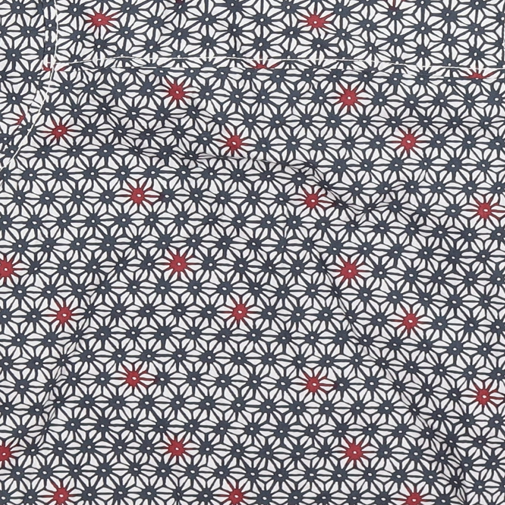 NEXT Boys Blue Geometric  Basic Button-Up Size 4 Years
