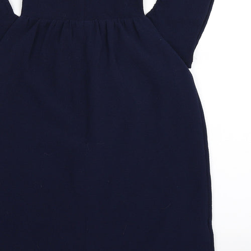 NEXT Girls Blue   T-Shirt Dress  Size 5 Years  - cold shoudler