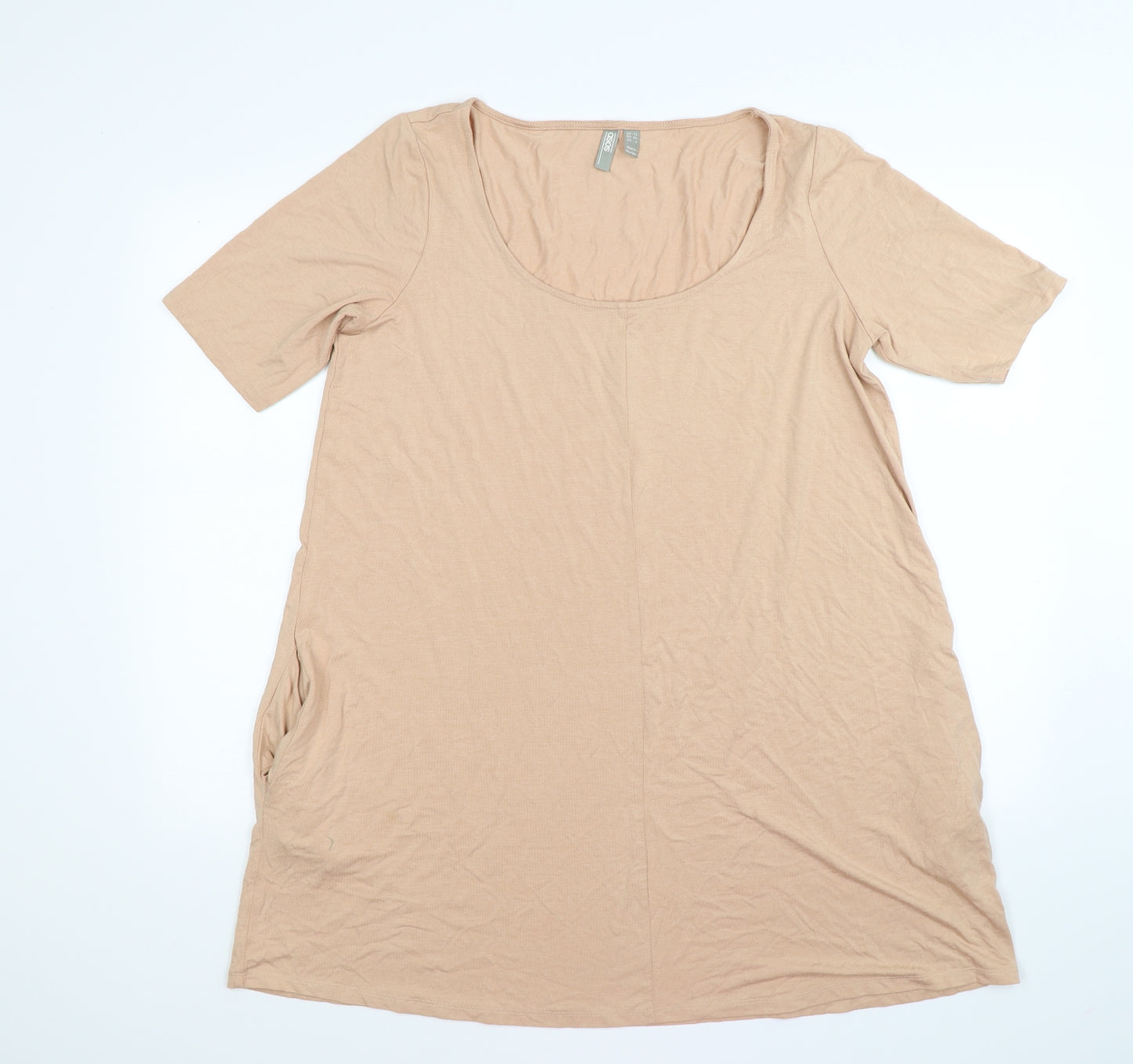 ASOS Womens Beige   Tunic T-Shirt Size 12