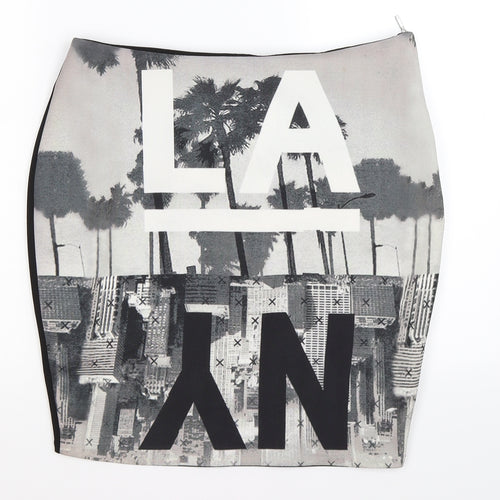 setre Womens Black Geometric  Bandage Skirt Size XL  - ny graphic