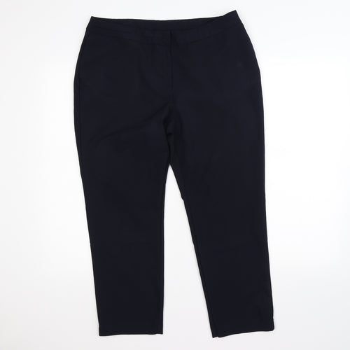 Preworn Womens Blue   Trousers  Size 14 L25 in