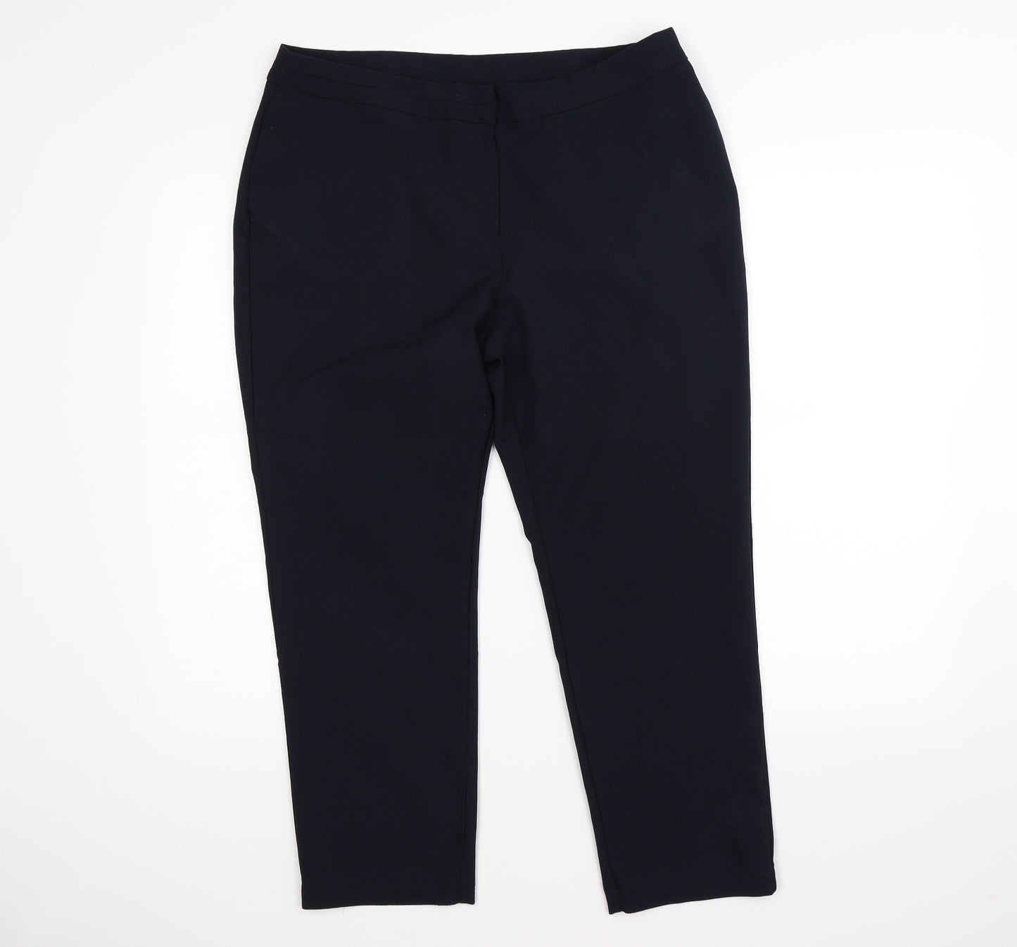 Preworn Womens Blue   Trousers  Size 14 L25 in