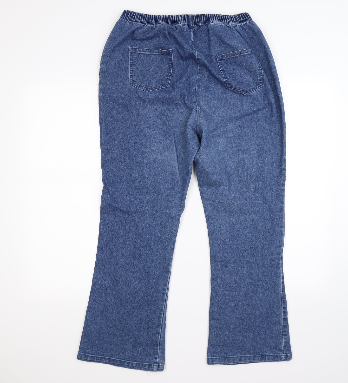 Simply Be Womens Blue  Denim Jegging Leggings Size 16 L26 in - bootcut