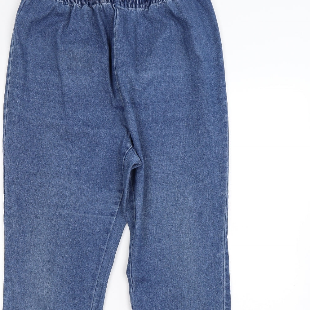 Simply Be Womens Blue  Denim Jegging Leggings Size 16 L26 in - bootcut
