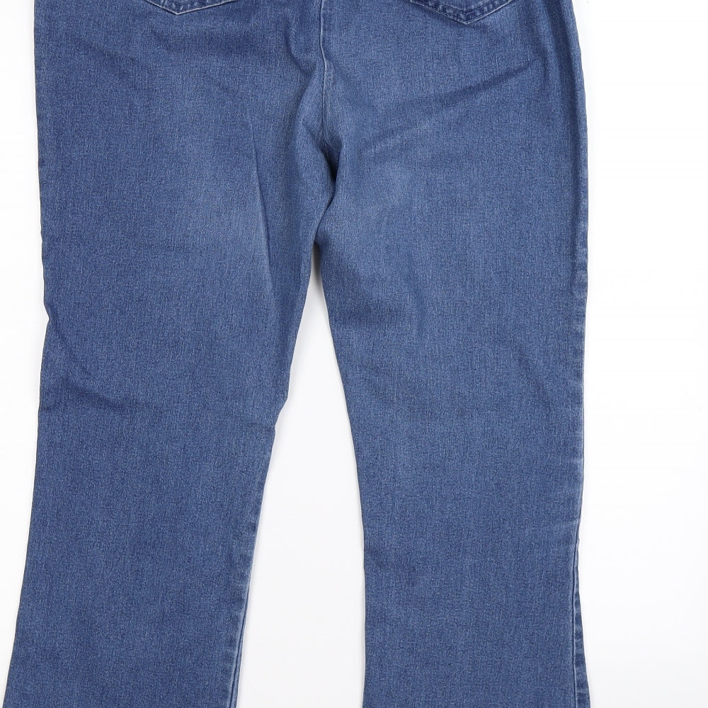 Simply Be Womens Blue  Denim Jegging Leggings Size 16 L26 in - bootcut