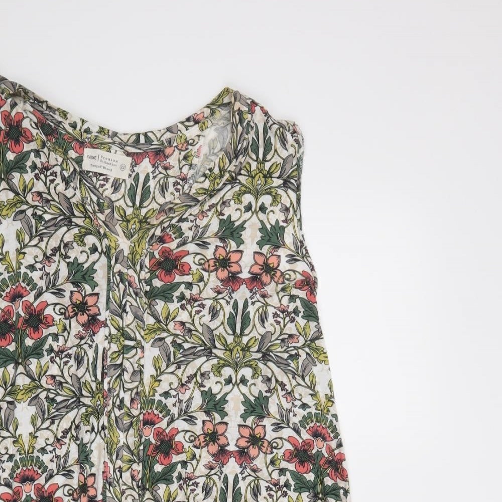NEXT Womens Multicoloured Floral  Basic Blouse Size 20