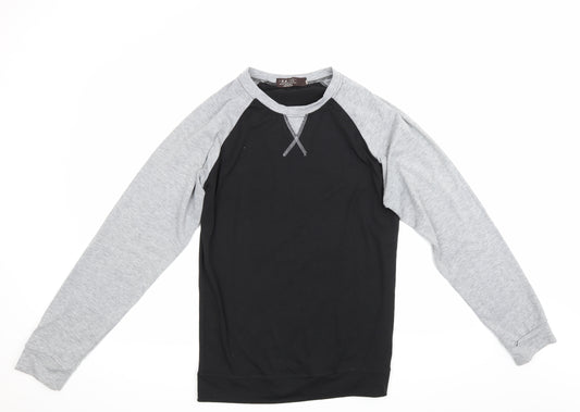 Front view of Life Liven men’s black jumper