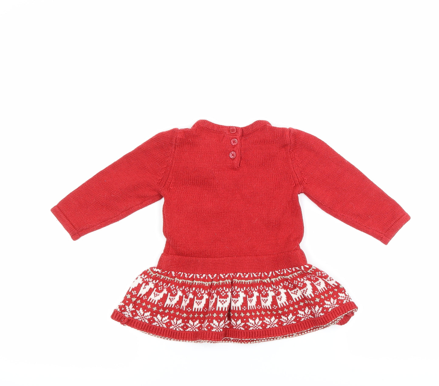 Maggie & Zoe  Red   Jumper Dress  Size 3-6 Months