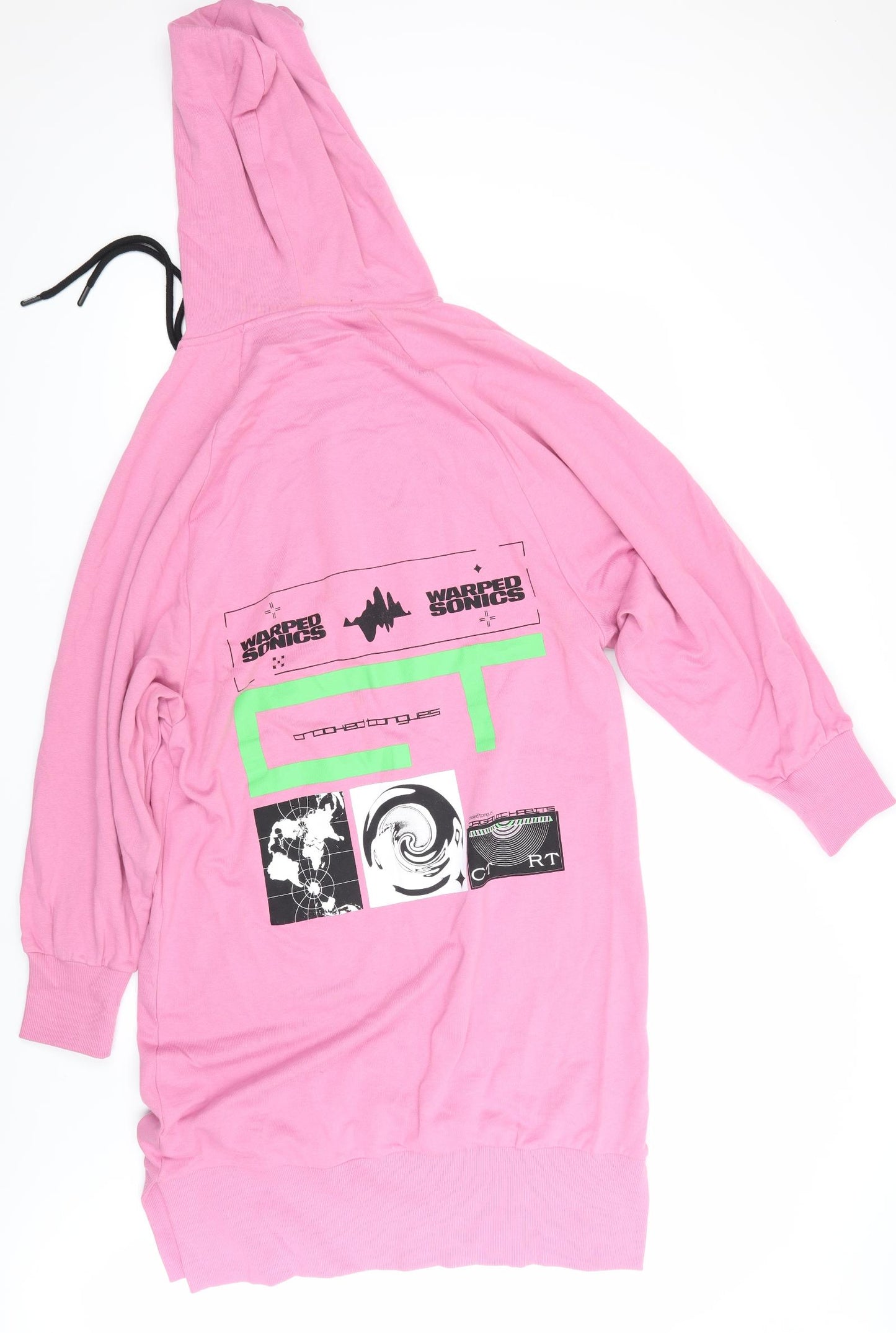 Crooked Tongue Womens Pink   Jumper Dress  Size M