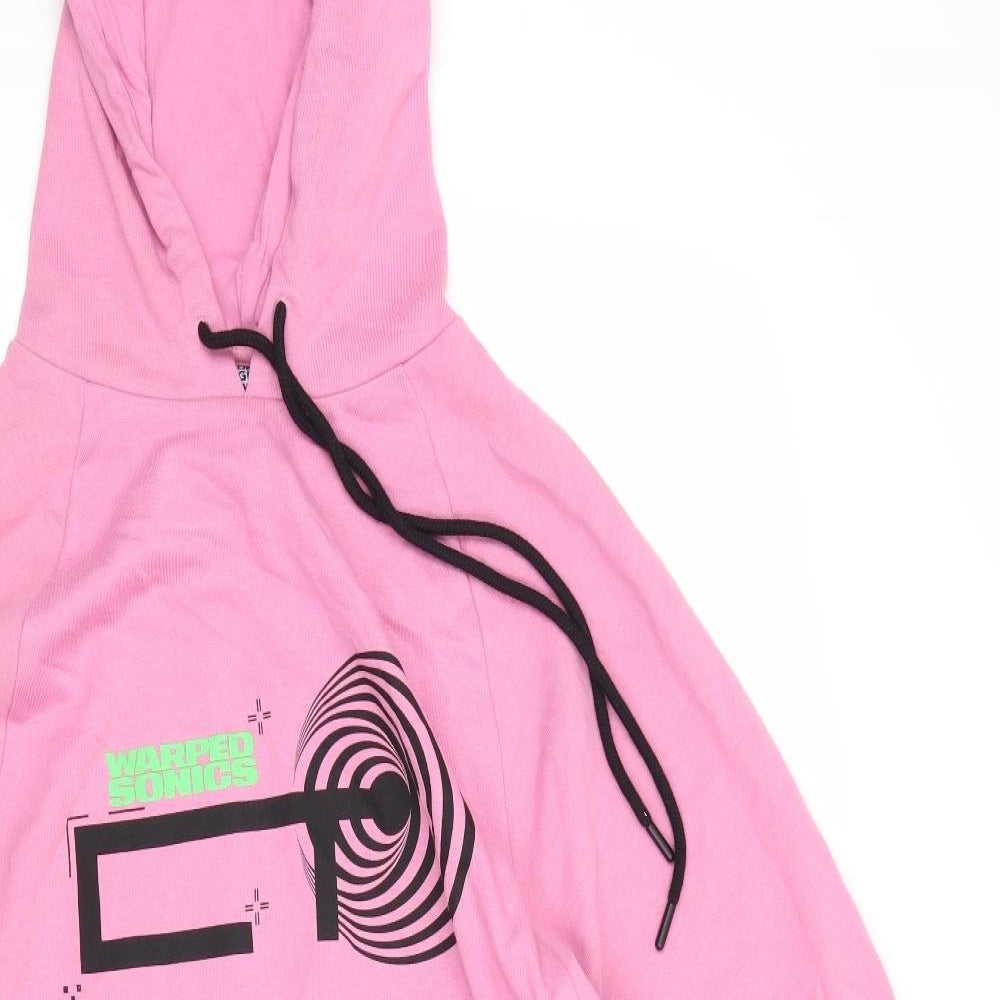 Crooked Tongue Womens Pink   Jumper Dress  Size M