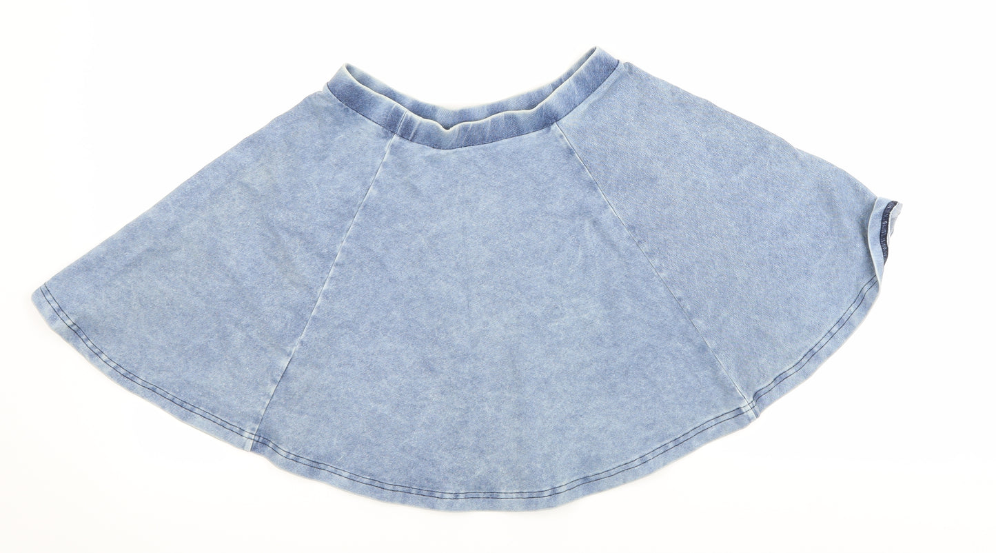 Preworn Womens Blue   Flare Skirt Size 10