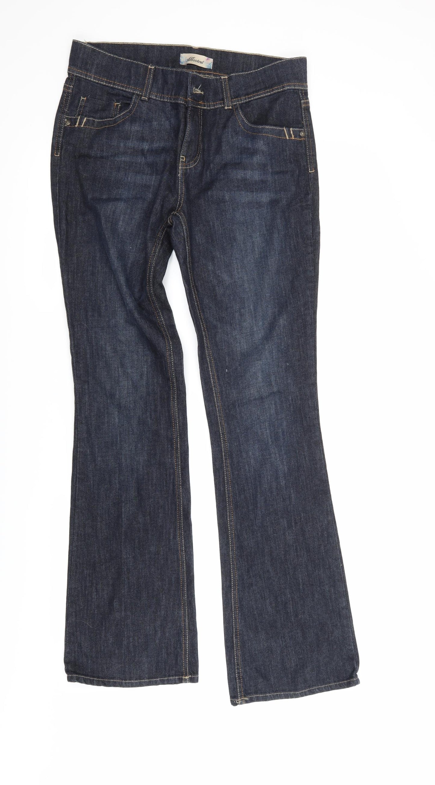 NEXT Womens Black   Bootcut Jeans Size 12 L30.5 in