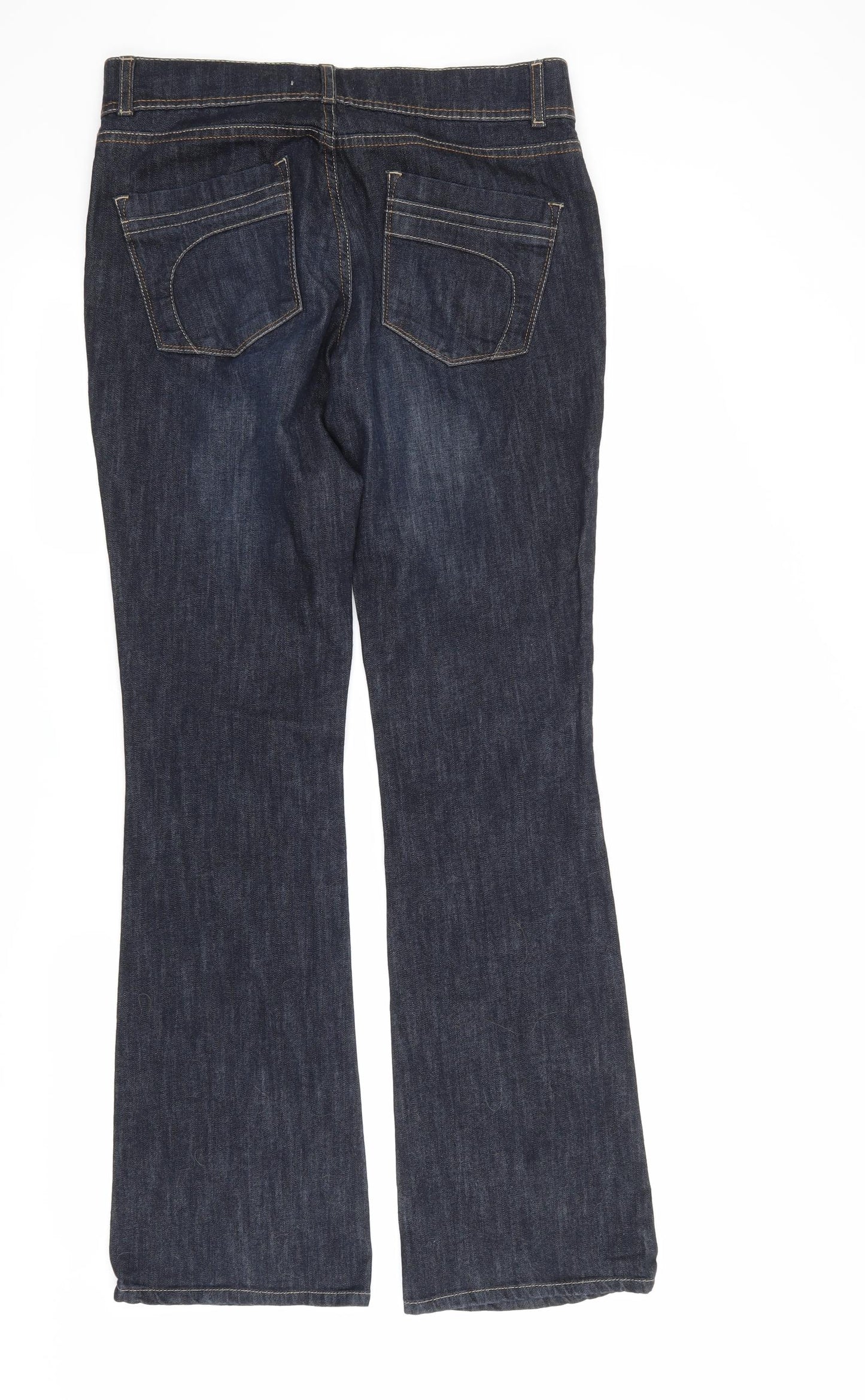 NEXT Womens Black   Bootcut Jeans Size 12 L30.5 in
