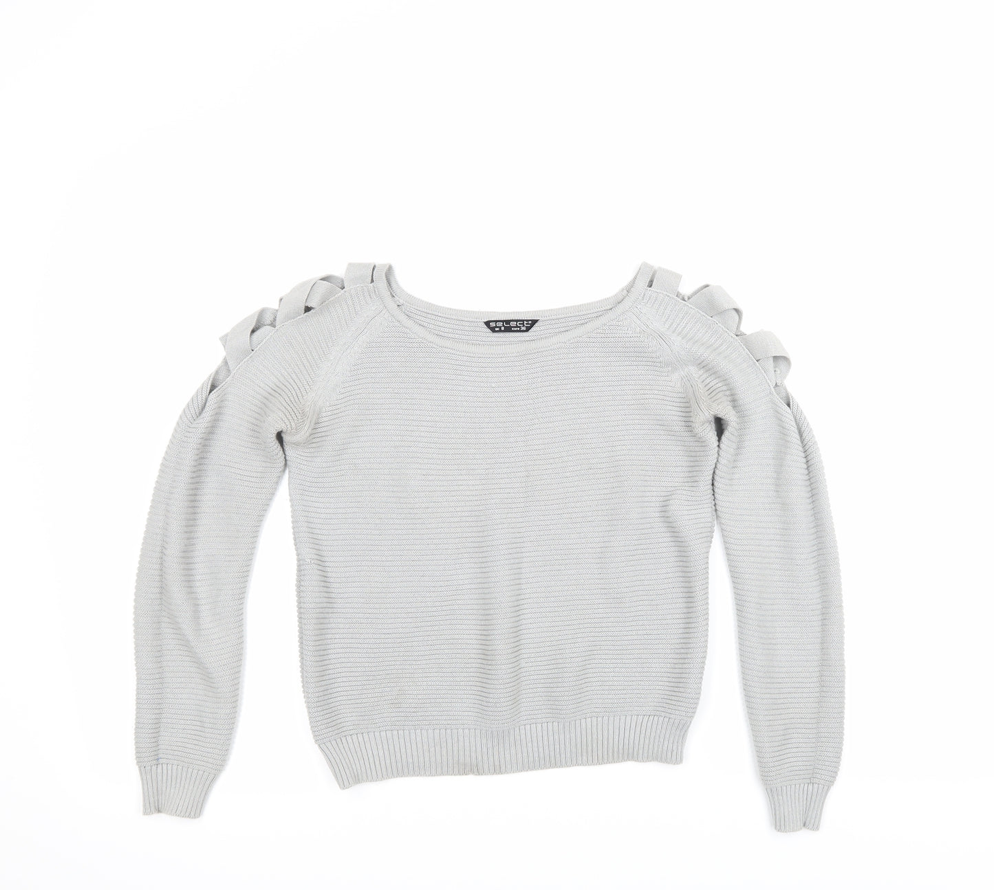Select Womens Grey   Pullover Jumper Size 8