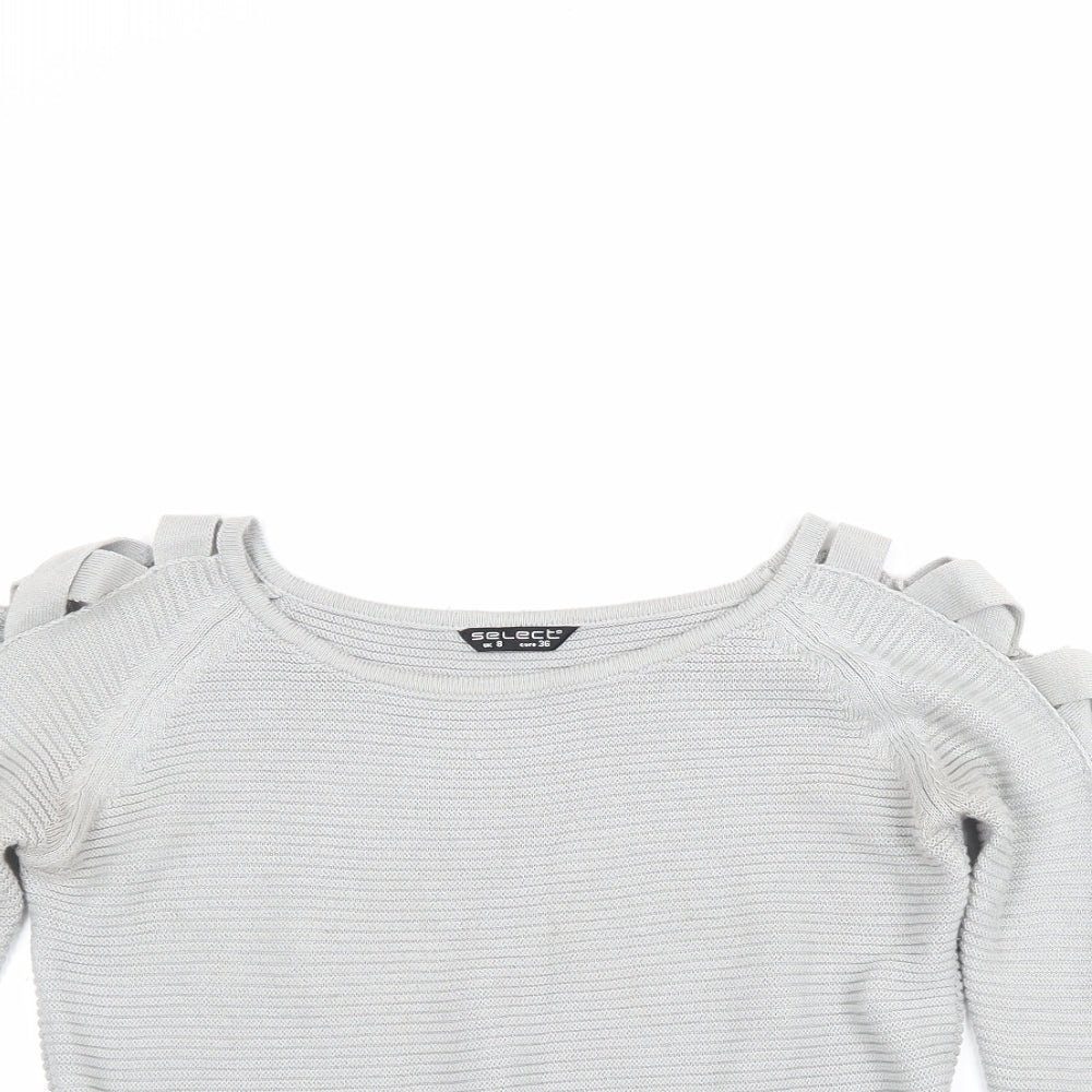 Select Womens Grey   Pullover Jumper Size 8