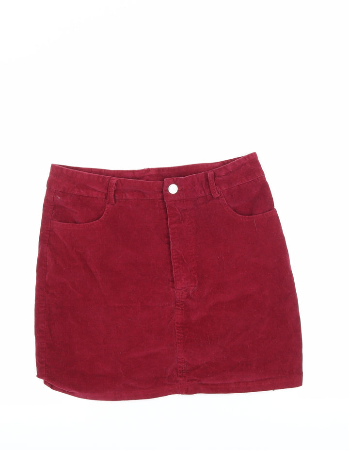 Preworn Womens Purple A-Line Skirt Size 12